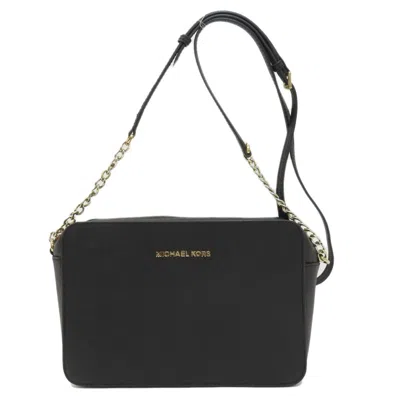 Pre-owned Michael Kors Leather Shoulder Bag () In Black