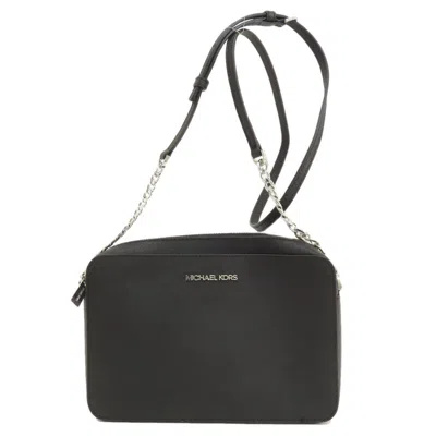 Pre-owned Michael Kors Leather Shoulder Bag () In Black