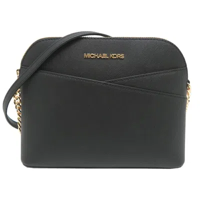 Pre-owned Michael Kors Leather Shoulder Bag () In Black