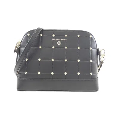 Pre-owned Michael Kors Leather Shoulder Bag () In Black