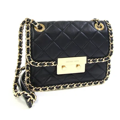 Pre-owned Michael Kors Leather Shoulder Bag () In Black