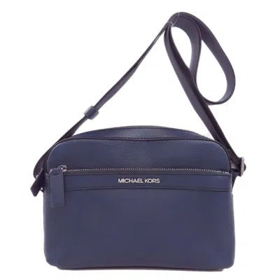 Pre-owned Michael Kors Leather Shoulder Bag () In Blue