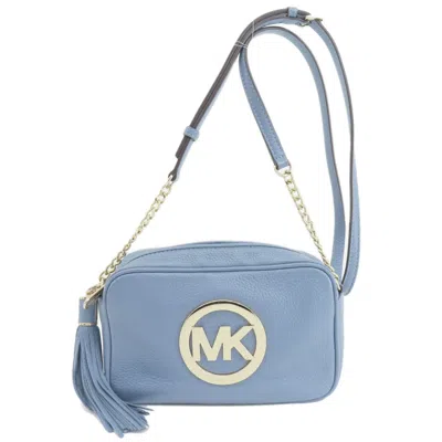 Pre-owned Michael Kors Leather Shoulder Bag () In Blue