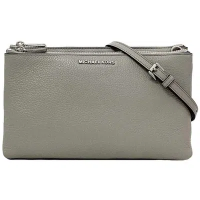 Pre-owned Michael Kors Leather Shoulder Bag () In Grey