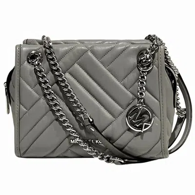 Pre-owned Michael Kors Leather Shoulder Bag () In Grey
