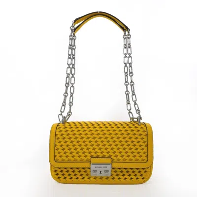 Pre-owned Michael Kors Leather Shoulder Bag () In Yellow