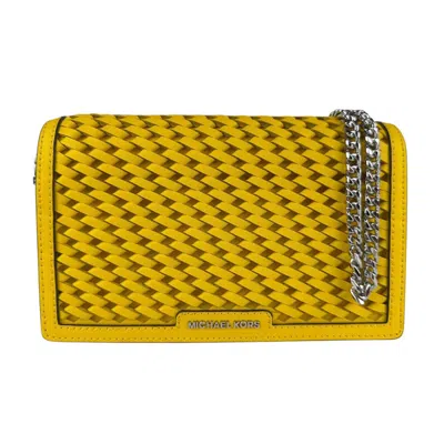 Pre-owned Michael Kors Leather Shoulder Bag () In Yellow