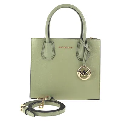 Pre-owned Michael Kors Leather Shoulder Bag Tote Bag () In Green