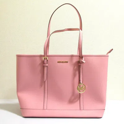 Pre-owned Michael Kors Leather Shoulder Bag Tote Bag () In Pink