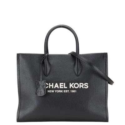 Pre-owned Michael Kors Leather Shoulder Bag Tote Bag () In Black