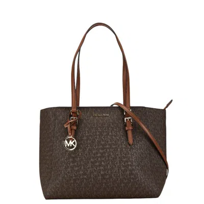 Pre-owned Michael Kors Leather Shoulder Bag Tote Bag () In Brown