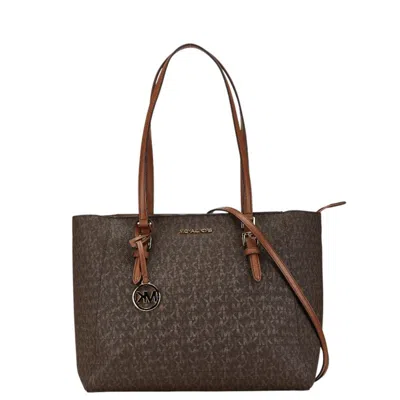Pre-owned Michael Kors Leather Shoulder Bag Tote Bag () In Brown