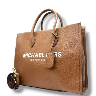 Pre-owned Michael Kors Leather Shoulder Bag Tote Bag () In Brown