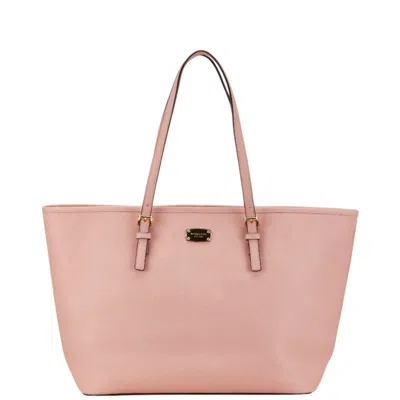 Pre-owned Michael Kors Leather Shoulder Bag Tote Bag () In Pink