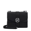 Michael Kors Logo Sign Shoulder Bag In Black