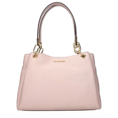 Michael Kors Leather Shoulder Women's Bag In Pink