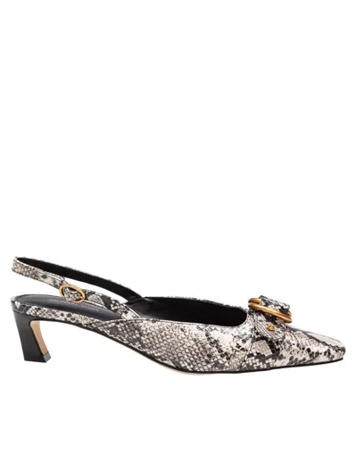 Michael Kors Leather Slingbacks In Multi