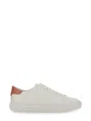 Michael Kors Leather Sneaker In White