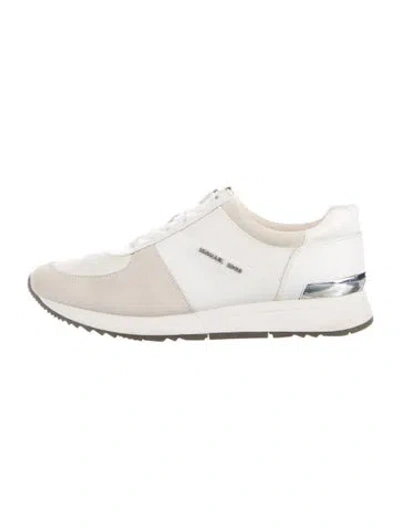 Pre-owned Michael Kors Leather Sneakers In Neutral
