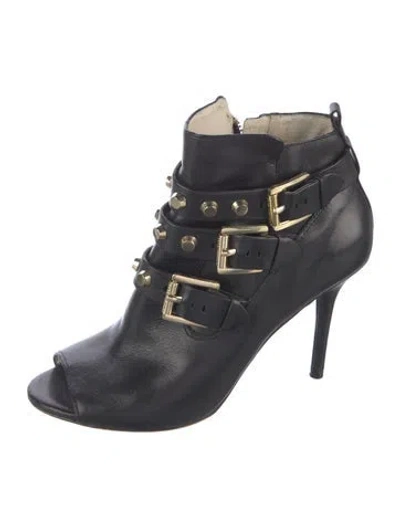 Pre-owned Michael Kors Leather Studded Accents Pumps In Blue