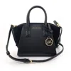 Michael Kors Leather Suede Satchel Xs In Black