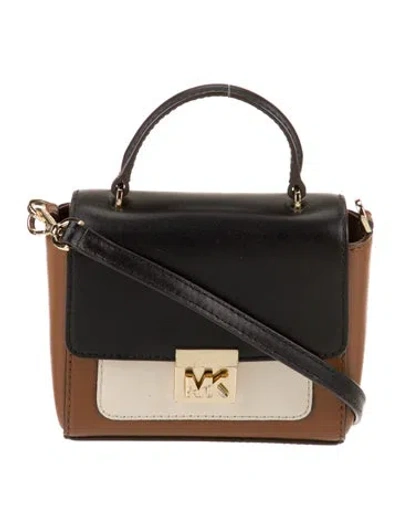 Pre-owned Michael Kors Leather Top Handle Bag In Brown