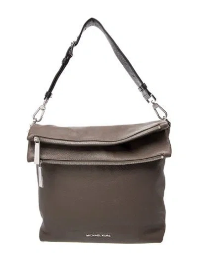 Pre-owned Michael Kors Leather Top Handle Bag In Brown