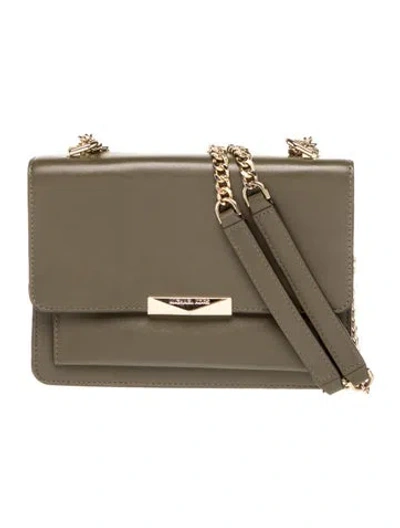 Pre-owned Michael Kors Leather Top Handle Bag In Gray