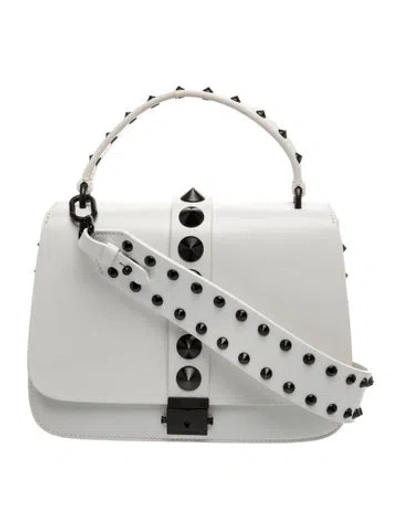 Pre-owned Michael Kors Leather Top Handle Bag In Gray
