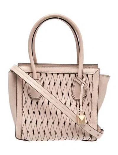Pre-owned Michael Kors Leather Top Handle Bag In Pink