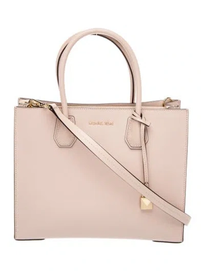 Pre-owned Michael Kors Leather Top Handle Bag In Pink