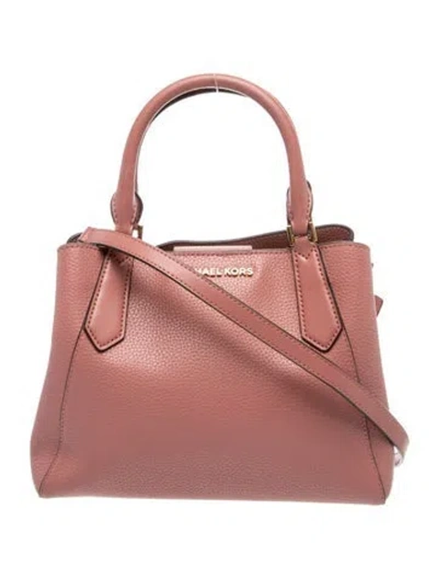 Pre-owned Michael Kors Leather Top Handle Bag In Pink