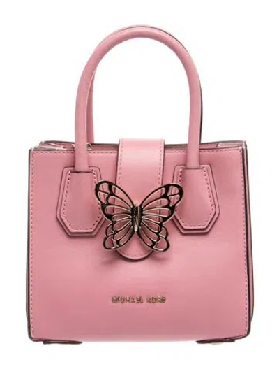 Pre-owned Michael Kors Leather Top Handle Bag In Pink