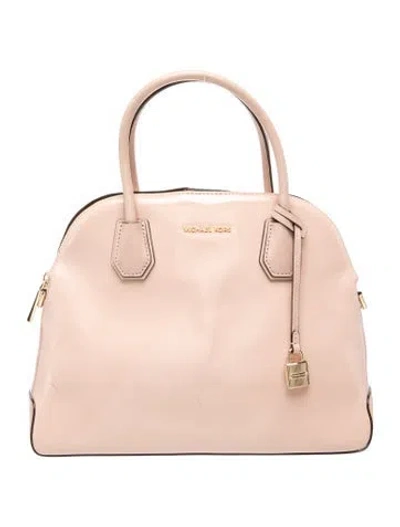 Pre-owned Michael Kors Leather Top Handle Bag In Pink