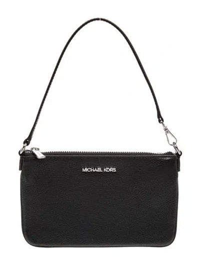 Pre-owned Michael Kors Leather Top Handle Bag W/ Tags In Black