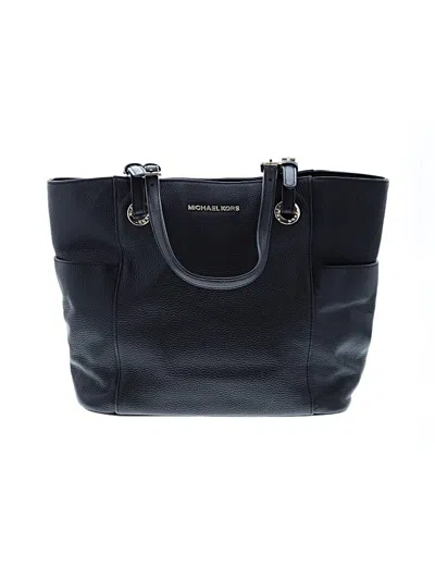 Pre-owned Michael Kors Leather Tote Bag In Black