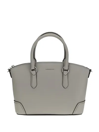 Michael Kors Leather Tote Bag In Gray