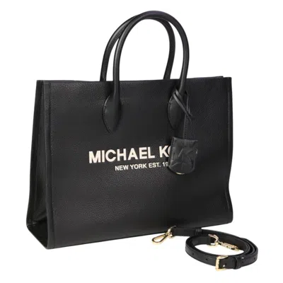 Pre-owned Michael Kors Leather Tote Bag () In Black