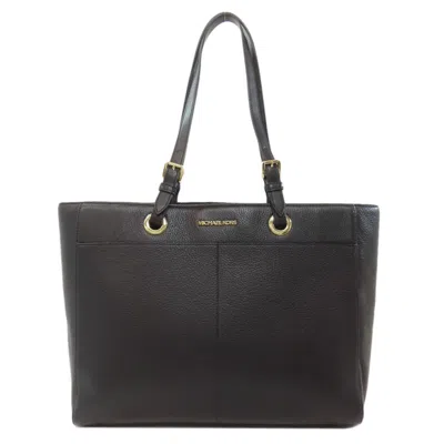 Pre-owned Michael Kors Leather Tote Bag () In Black