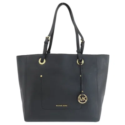 Pre-owned Michael Kors Leather Tote Bag () In Black