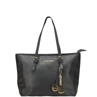 Pre-owned Michael Kors Leather Tote Bag () In Black