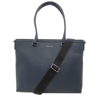 Pre-owned Michael Kors Leather Tote Bag () In Blue