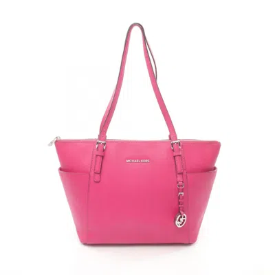 Pre-owned Michael Kors Leather Tote Bag () In Pink