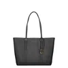 Michael Kors Leather Top-zip Tote Bag In Black