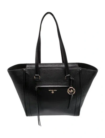 Pre-owned Michael Kors Leather Tote In Black