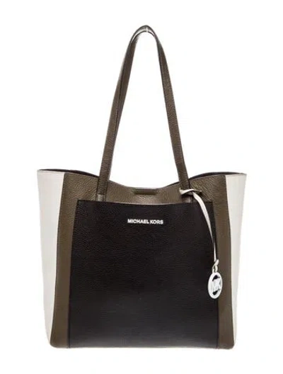 Pre-owned Michael Kors Leather Tote In Black