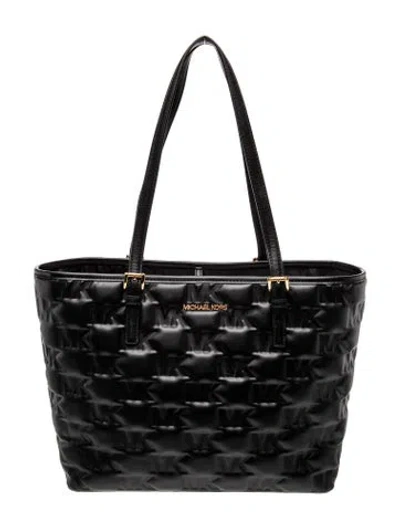 Pre-owned Michael Kors Leather Tote In Black