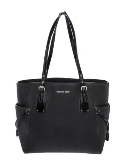 Pre-owned Michael Kors Leather Tote In Black
