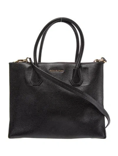 Pre-owned Michael Kors Leather Tote In Black