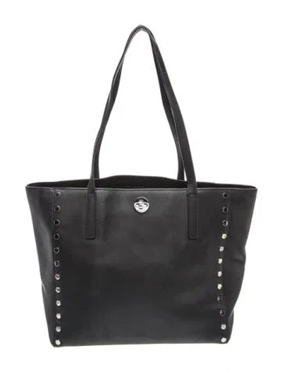 Pre-owned Michael Kors Leather Tote In Black